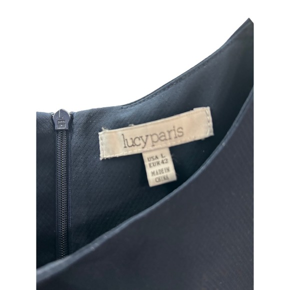 Lucy Paris Shoulder Cut Out Navy mini Dress | Size L - Picture 3 of 3